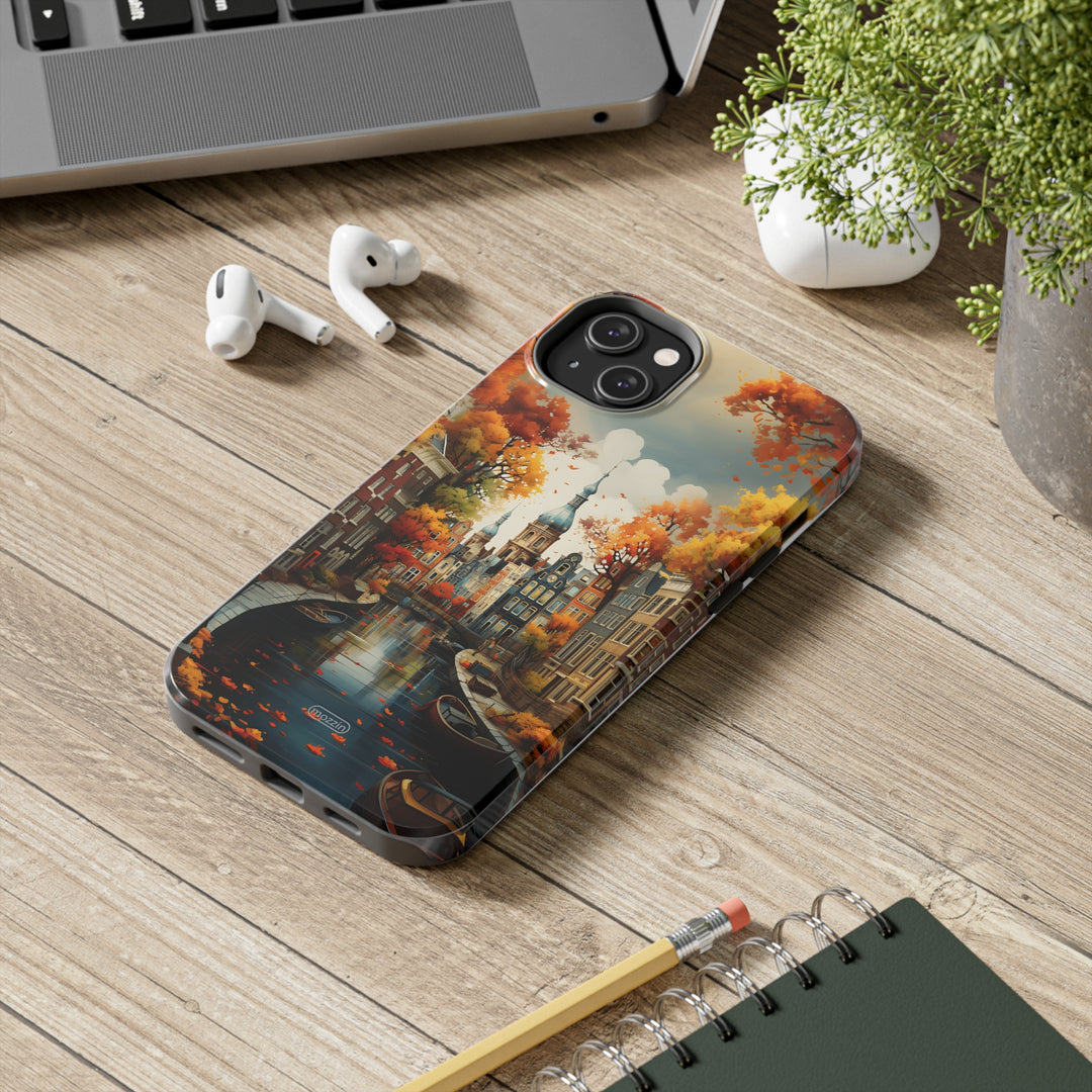 Tough Phone Cases - Town in automn