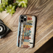 Tough Phone Cases - Typical houses illustration