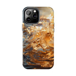 Load image into Gallery viewer, Tough Phone Cases - Golden Sea Sparkles