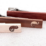 Wooden Tie Clip - Cameleon