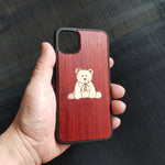 Load image into Gallery viewer, Teddy Bear - Inlaid Wood Phone Case