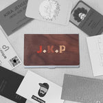 Load image into Gallery viewer, Business Card Holder - Initial