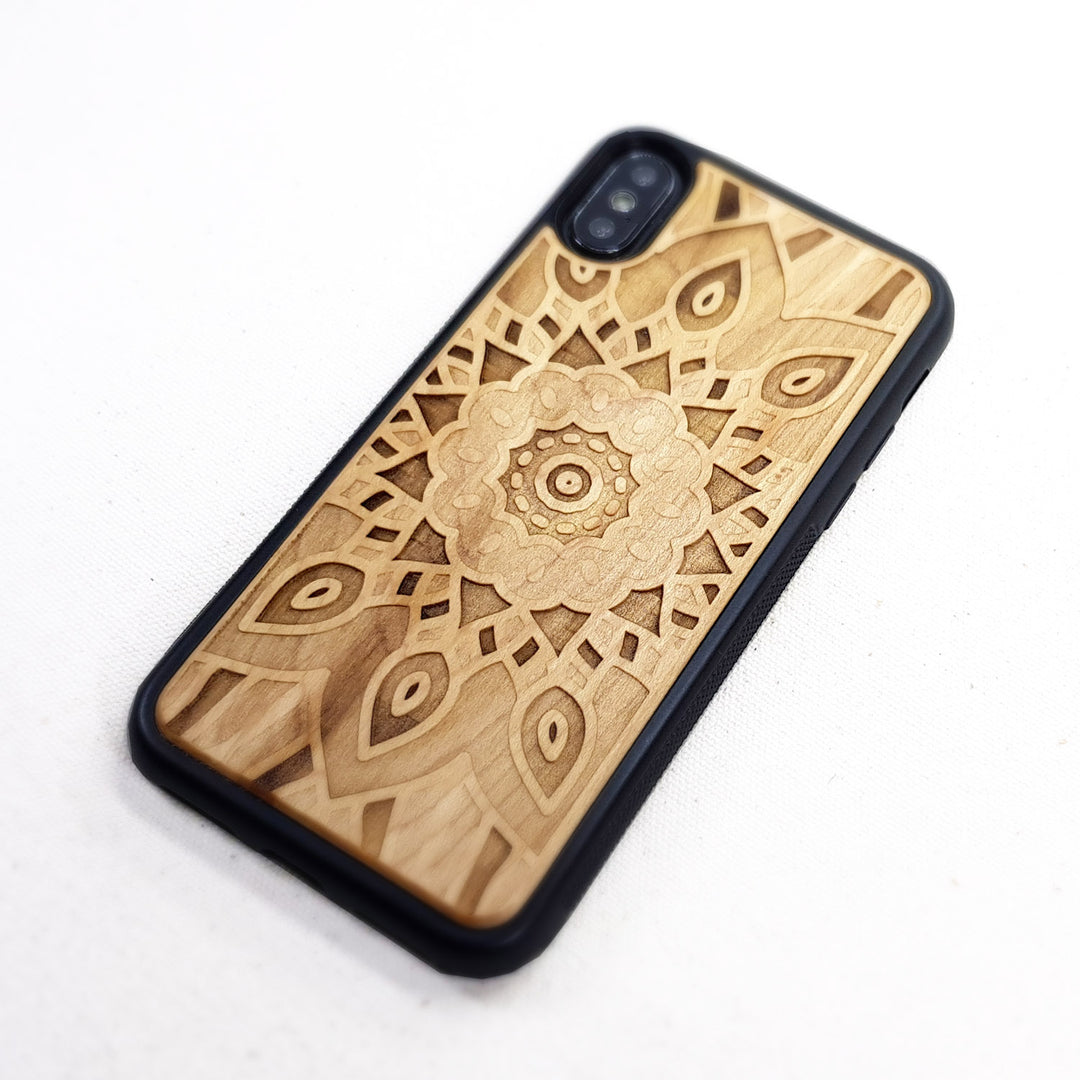 Geometric pattern - Wood Phone Case