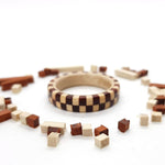Load image into Gallery viewer, Checkered Wood Ring