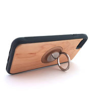 Wood Phone Case w/t Finger Ring