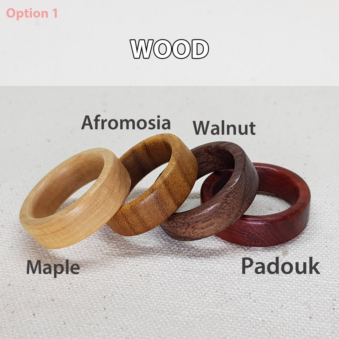 Inlaid Wood Ring - Cat's Paw
